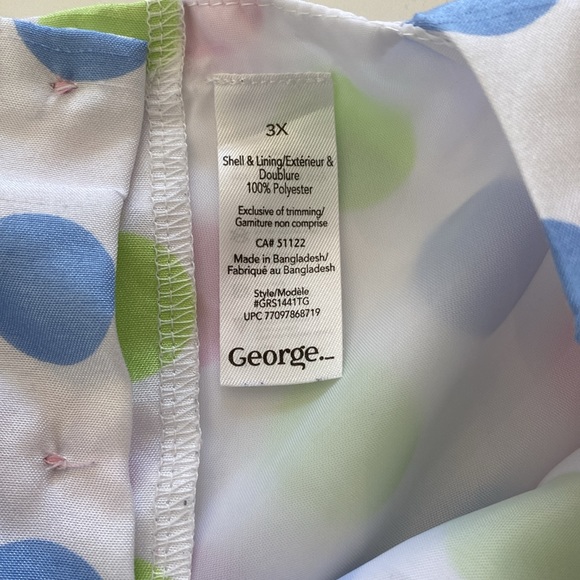 Adorable polkadotted spring dress size 3X - Picture 8 of 8